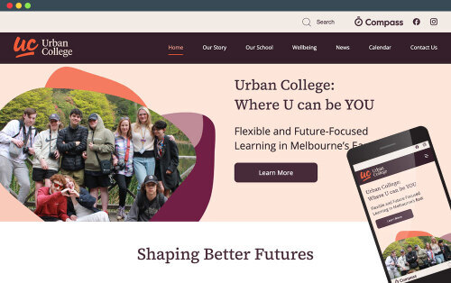 Urban College Website Redesign
