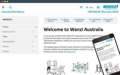 Wanzl Australia - Integrated E-Commerce Platform
