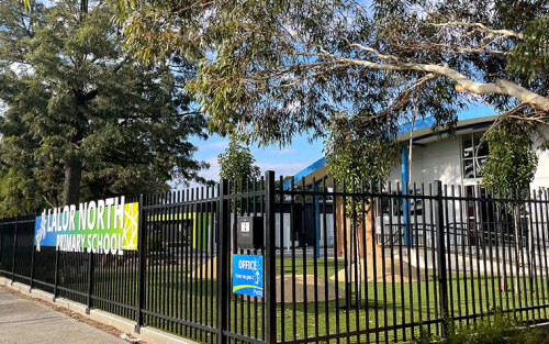 Front of Lalor North Primary School Grounds