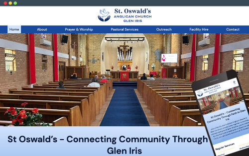 St Oswald's Anglican Church Glen Iris Website Redesign