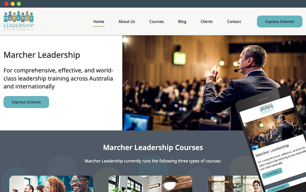Marcher Leadership Website Redesign