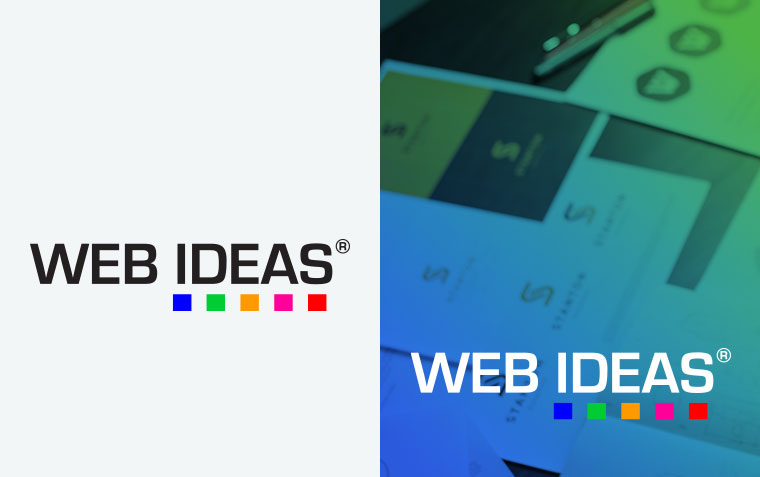 Different colour variations of the Web Ideas logo