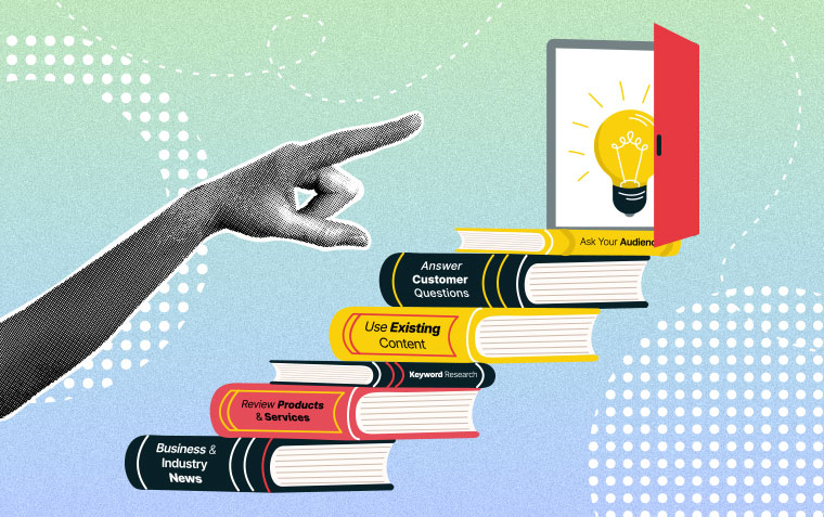 Stack of books as a staircase leading up to a lightbulb idea concept in a doorway